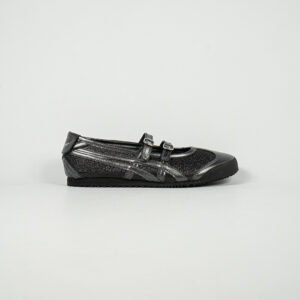 Sepatu Onitsuka Tiger Mexico TGRS TIGRESS Black Gunmetal Unisex Sneakers Casual Authentic