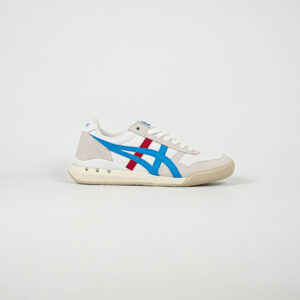 Sepatu Onitsuka Tiger Ultimate 81 EX White Directoire Blue Red Sneakers Casual Authentic