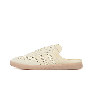 Sepatu Adidas Samba OG Mule Woven Crew White Beige Cream Sneakers Casual Authentic