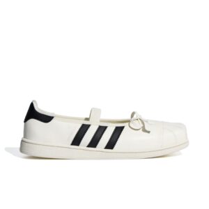 Sepatu Adidas Superstar Square Toe Ballet JENNIE Off White Core Black Casual Outdoor Indoor Wanita Sneakers Authentic